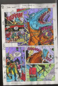 ROBIN ANNUAL #1 PG 46 ANARCHY ULTIMATUM COLOR COMIC PRODUCTION ART SIGNED w/COA - Picture 1 of 1