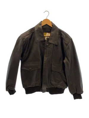Chaqueta de Vuelo ALPHA INDUSTRIES KNOX ARMORY A-2, Talla M, Cuero, Negra, Solid Co Foto 1 de 4