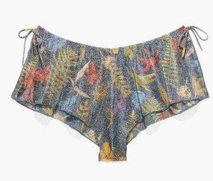 Savage x Fenty Trophy Wife Cheeky Sleep Shorts Size Large sparkle Island Print - Picture 1 of 2