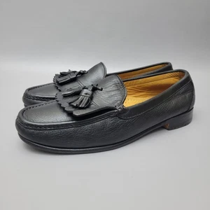 Zapatos mocasines Alden Cape Cod de cuero negro con borla Kiltie para hombre talla 10,5 D - Imagen 1 de 14