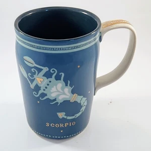 Anthropologie Danielle Kroll türkis & metallisch Gold Sternzeichen "Skorpion" Becher 14 Unzen Rarität - Bild 1 von 8