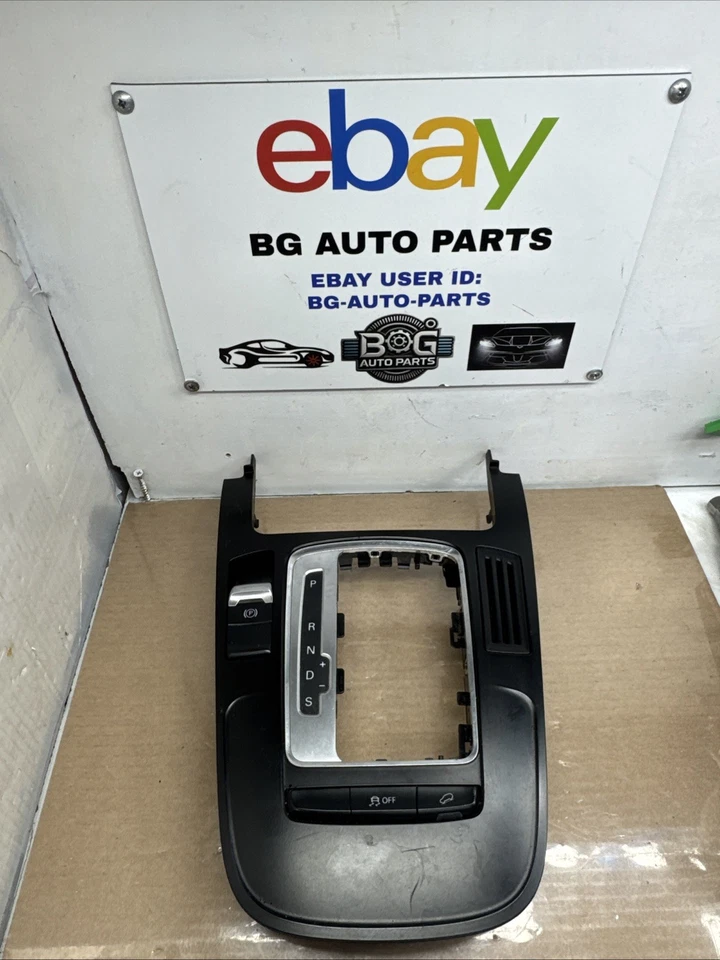 Audi A4 B8 2009-2012 2,0 L consola central genuina transmisión palanca de cambios moldura OEM Foto 1 de 4