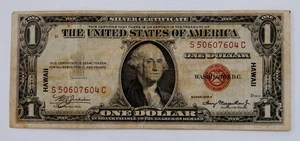 1935 A - $1 Certificato Argento Emissione Emergenza Hawaii - Circolato - Foto 1 di 2