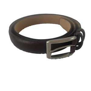 Dockers Gürtel Herren Größe 42 Braun Echtleder Elegant Freizeit Silber Schnalle - Bild 1 von 15