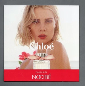 Grande carte glacée - Chloé   recto verso  14 cm x 14 cm 2 volets - Foto 1 di 3