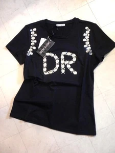 Logo Denny Rose strass nuovo! Cotone nero, taglia XS, N6670 - Foto 1 di 24