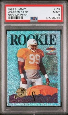 1995 Summit Warren Sapp ROOKIE Ground Zero Psa 9 POP 7!!!! HOF Tampa Bay Buccs - Image 1 of 3