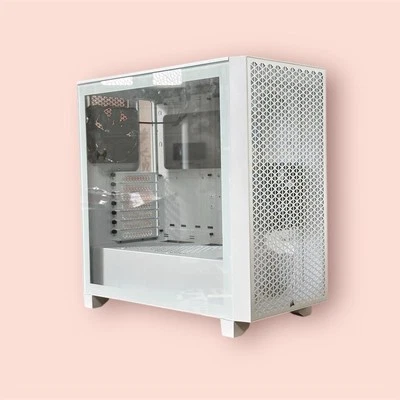 @NEW/UNUSED/ISSUE@ CORSAIR 3000D AIRFLOW Mid Tower ATX WHITE Gaming Case MCO24 - Image 1 of 4