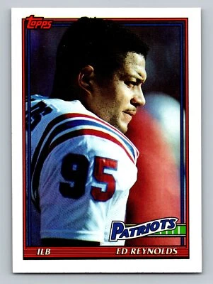 1991 Topps #611 Ed Reynolds   New England Patriots - Image 1 of 2