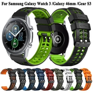22mm Silikon Armband Für Samsung Galaxy Gear S3 Classic Frontier Watch 3 45mm - Bild 1 von 25