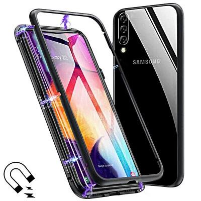 Cover Samsung S10 Custodia Antiurto Alluminio Magnetica Vetro Temperato  - Immagine 1 di 4