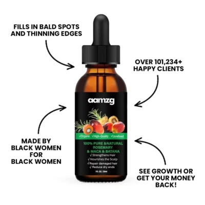 Fast Hair Regrowth Serum with Organic Herbs and Natural Vitamins for Women & Men - Image 1 of 4