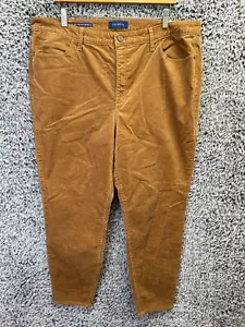 Talbots Cord Plus Hose Damen 18 Braun High Waist Jegging Ankle Skinny Leg - Bild 1 von 9