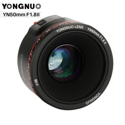 YONGNUO YN50mm F1.8 II Large Aperture Auto Focus Lens For Canon Nikon Camera SLR - Image 1 of 4