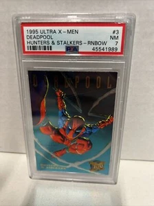1995 Fleer Ultra X-Men Hunters & Stalkers Deadpool Psa 7 - Picture 1 of 4