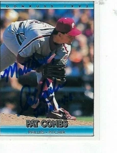 PAT COMBS SIGNED 1992 DONRUSS #76 - PHILADELPHIA PHILLIES - Picture 1 of 1