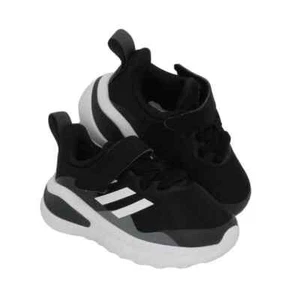 Adidas FortaRun EL Toddler Boys Pre-owned Blk/White Velcr@ Strap Sneakers-sz. 5K - Picture 1 of 6