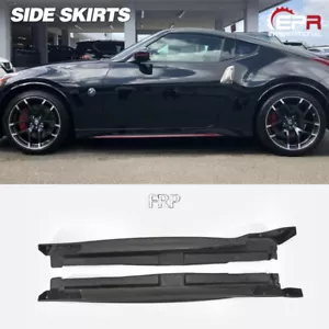 For 09-17 Fairlday 370Z Z34 NSM Style Side Skirts Addon 2Pcs FRP Unpainted Kits - Picture 1 of 12