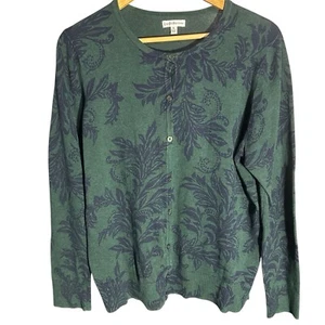 Croft & Barrow Floral Cárdigan Suéter XL Oficina Carrera Casa Boho Primavera Otoño - Imagen 1 de 10