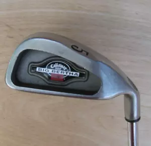 NICE CALLAWAY BIG BERTHA 5 IRON ONLY 26 LOFT UNIFLEX STEEL SHAFT GOLF CLUB 1996 - Picture 1 of 6