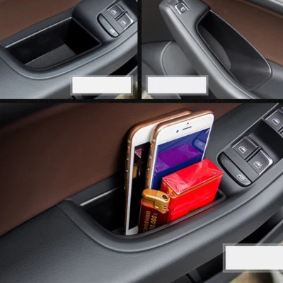 Caja organizadora de almacenamiento interior delantero y trasero para Audi Q5 8R 2008-2016 4 piezas Foto 1 de 4