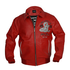 Pelle Pelle Red Soda Club Leather Jacket – Made of Real Cowhide Authentic