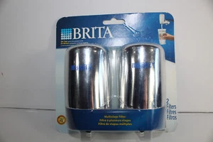 2 Brita On Tap Replacement Water Filter Cartridges Chrome for FF-100, OPFF-100 - Picture 1 of 3