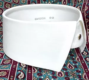 Mens vintage collar Cameron size 15 detachable starched approx 2.75" deep NEW aj - Picture 1 of 5