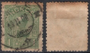 1176 Norway 1907, NK 89, King Haakon VII, nicely canc. MI 67, SC #64. - Picture 1 of 1