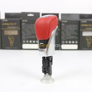 Red Leather Gear Shift Knob For Nissan Altima Kicks Sentra Sylphy 2020-2022 - Picture 1 of 9
