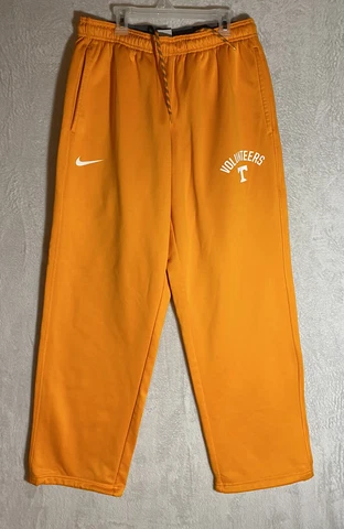 Nike Tn Volunteers Mens Pants Large Orange Therma Fit Fleece Sweatpants Cover