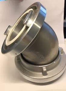 Rohrbogen 45° Storzkupplung Storz A 4" Bogen Krümmer Edelstahl EST - ALU - Bild 1 von 3