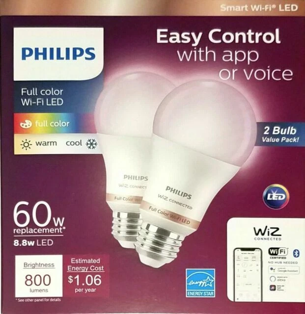 Philips A19 60W Smart LED Bulb - White