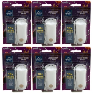 Glade Mini Merry Baya & Vino Set de Inicio 6 X 10ml + 6X Dispositivo & Especias - Picture 1 of 2