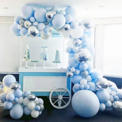 141PCS Blue Balloon Arch Kit Set Wedding Baby Shower Garland Boy Birthday Decor - image 1 of 4