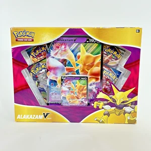 Pokemon TCG: Alakazam V Caja Nuevo SELLADO 4 Paquetes de refuerzo con promoción de papel de aluminio - Imagen 1 de 4