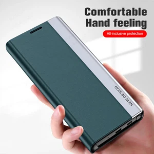 For Samsung S25 Ultra S24 FE S23 S22 S21 S20 S10 Luxury Leather Case Flip Cover - Photo 1 sur 20