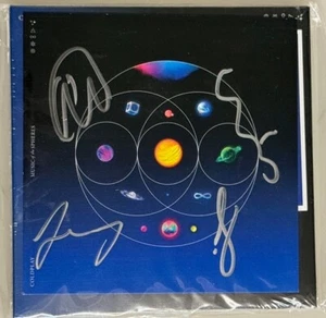 COLDPLAY x 4   'Music Of Spheres'  Band  Hand Signed CD  - From Official Store - Picture 1 of 3