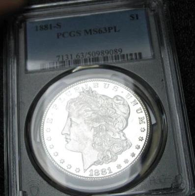 1881-S Morgan Dollar Silver ---- MS-63 PL PCGS Stunning Coin ---- #060C - Image 1 of 4