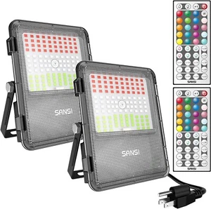 2X 120W LED Flood Light RGB Panel Garden Landscape Christmas Halloween IP65 COC - Picture 1 of 8