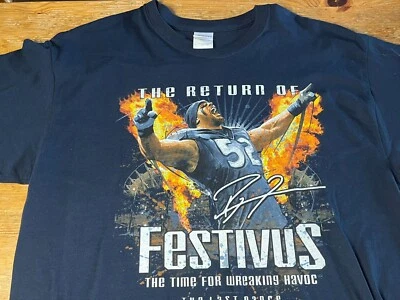 Camiseta Ray Lewis Baltimore Ravens The Return Of Festivus Super Bowl XLVII Foto 1 de 4