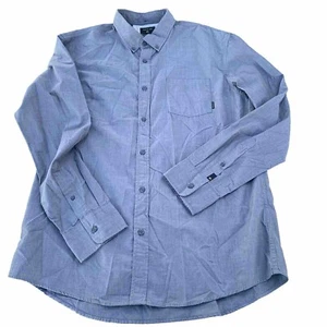 Quiksilver Shirt Herren L grau Knopfleiste Kragen moderne Passform Langarm - Bild 1 von 11