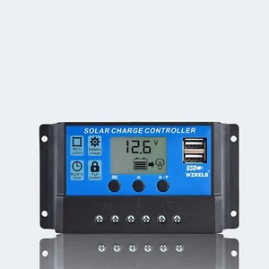 PWM Solarpanel Batterielade LCD Controller 10A 12V/24VAuto Regler Dual USB - Bild 1 von 7