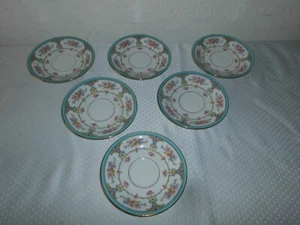6 x Unterteller Untertassen Teller Hutschenreuther Tirschenreuth D 13,6 cm Alt - Bild 1 von 5