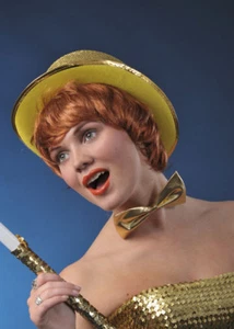 Rocky Horror Columbia Style Gold Top Hat - Picture 1 of 2