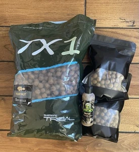 Shimano TX1 15 mm Tiger Nut Boilies 6 Kg Shelf Life & Korda Tiger nut Goo Used - Picture 1 of 7