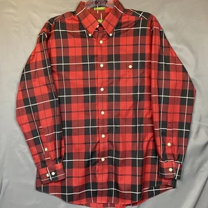 Orvis Herren Langarmhemd Large Baumwolle rot kariert - Bild 1 von 9