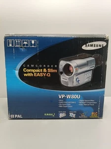 SAMSUNG VP-W80U CAMCORDER BOXED 8MM ANALOGUE VIDEO CAMERA VIDEO-8 TAPE - Picture 1 of 7