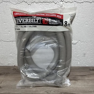 Everbilt 8 pés Mangueira de descarga para máquina de lavar corrugada 1001 298 164 - Imagem 1 de 2