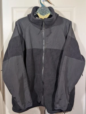 US Military Cold Weather Jacket Mens XL Black Fleece Polartec 300 ECWCS L3 MINT - Image 1 of 4